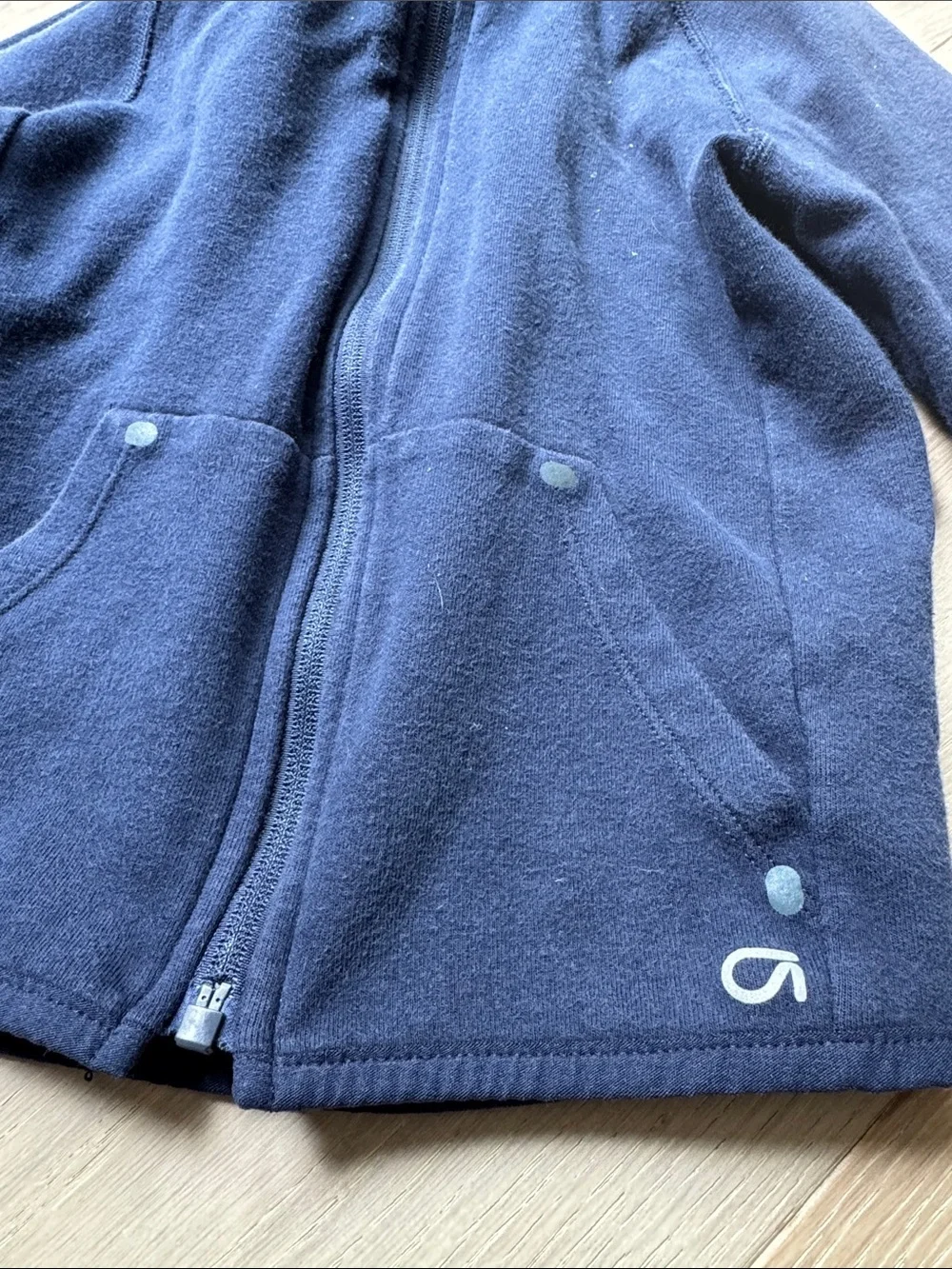 GAP Navy Full-Zip Hooded Fleece Jacket